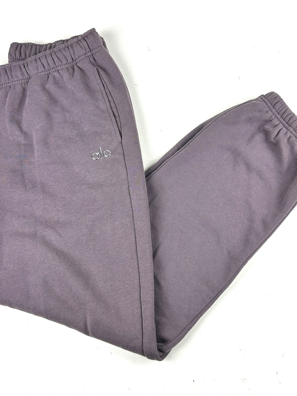 Alo Yoga Sweatpants Purple Mens XL Joggers Fleece Pockets